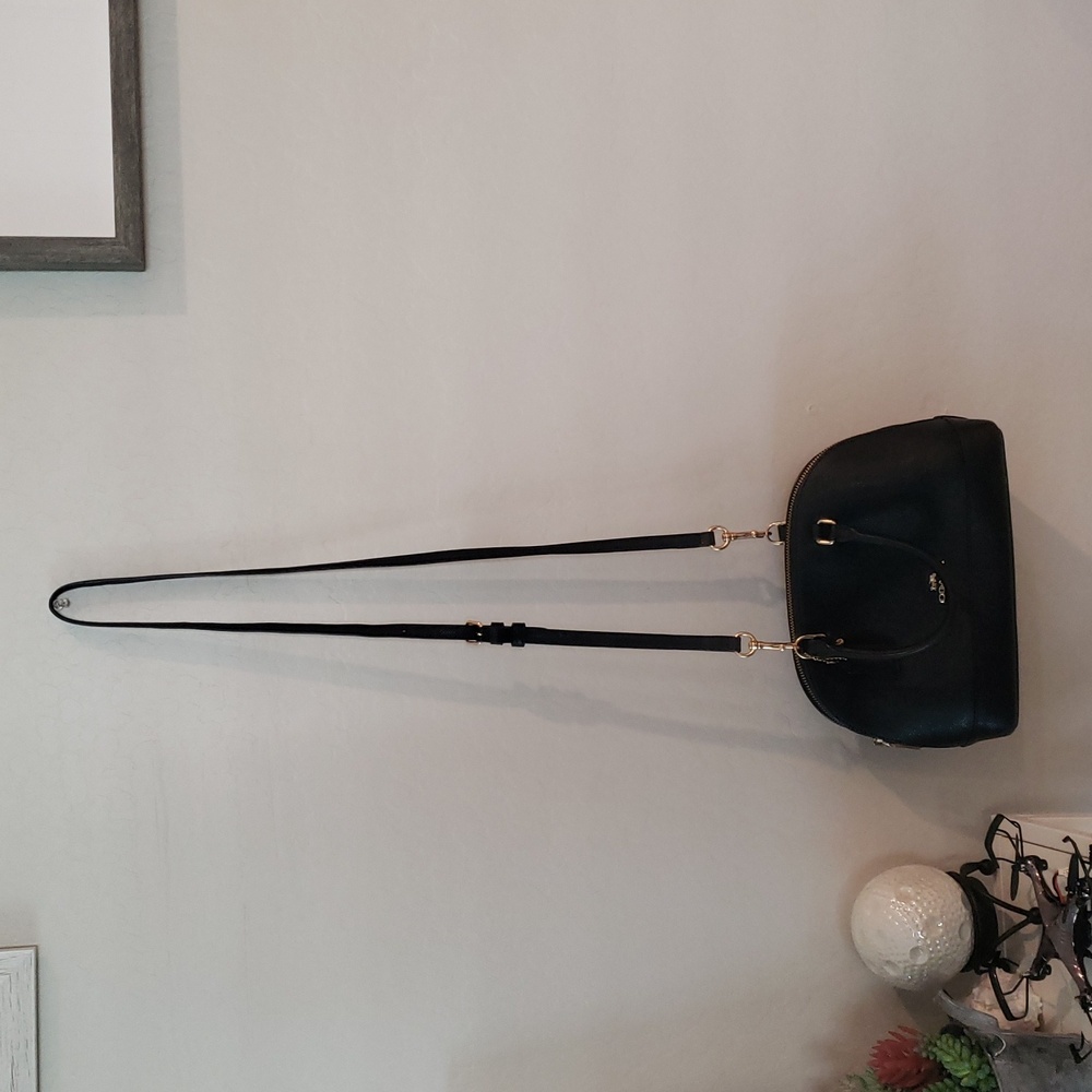 Coach Black Leather Satchel Crossbody Bag Size Small - Picture 14 of 14
